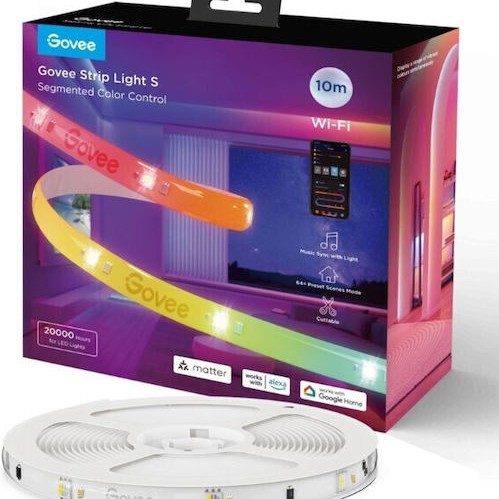 Govee Smart Ταινία LED Wi-Fi 24V RGB Φως 3m με Τροφοδοτικό