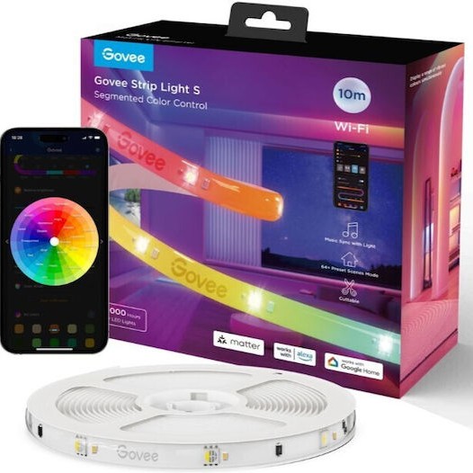Govee Smart Ταινία LED Wi-Fi 24V RGB Φως 3m με Τροφοδοτικό
