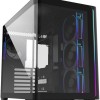 FSP/Fortron M580 Plus Gaming Midi Tower Κουτί Υπολογιστή με Πλαϊνό Παράθυρο και RGB Φωτισμό Μαύρο