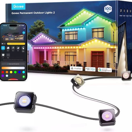 Govee Αδιάβροχη Smart Ταινία LED Wi-Fi RGBW Φως 30m