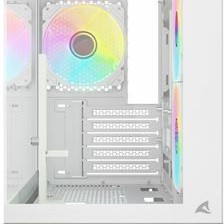 Sharkoon MK7 ARGB Gaming Mini Tower Κουτί Υπολογιστή με Πλαϊνό Παράθυρο Λευκό