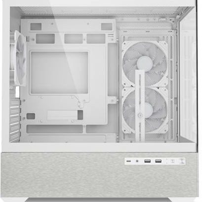 Sharkoon MK7 ARGB Gaming Mini Tower Κουτί Υπολογιστή με Πλαϊνό Παράθυρο Λευκό