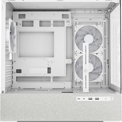 Sharkoon MK7 ARGB Gaming Mini Tower Κουτί Υπολογιστή με Πλαϊνό Παράθυρο Λευκό