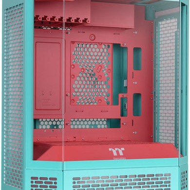Thermaltake The Tower 600 Gaming Midi Tower Κουτί Υπολογιστή με Πλαϊνό Παράθυρο Mint Strawberry