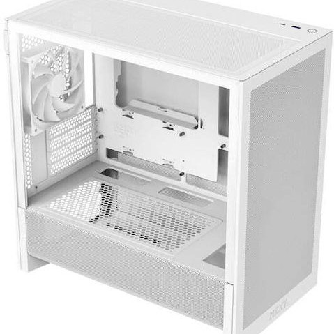NZXT H3 Flow Midi Tower Κουτί Υπολογιστή με Πλαϊνό Παράθυρο Λευκό