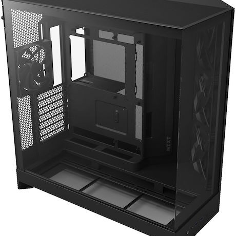 NZXT H9 Flow Midi Tower Κουτί Υπολογιστή με Πλαϊνό Παράθυρο Μαύρο