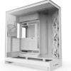 NZXT H9 Flow Gaming Midi Tower Κουτί Υπολογιστή με Πλαϊνό Παράθυρο Λευκό