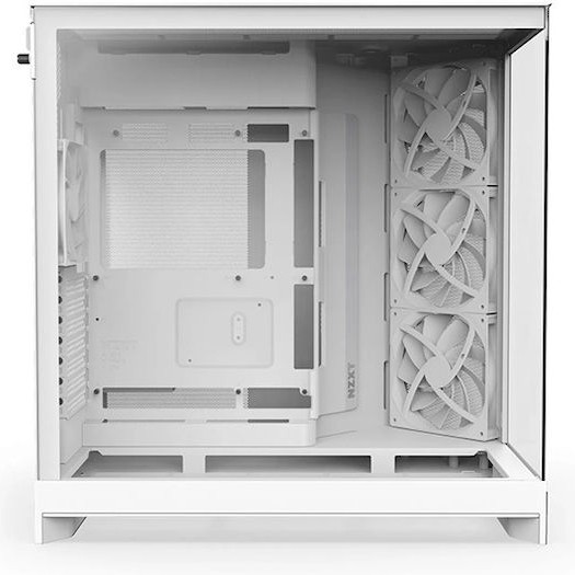 NZXT H9 Flow Gaming Midi Tower Κουτί Υπολογιστή με Πλαϊνό Παράθυρο Λευκό