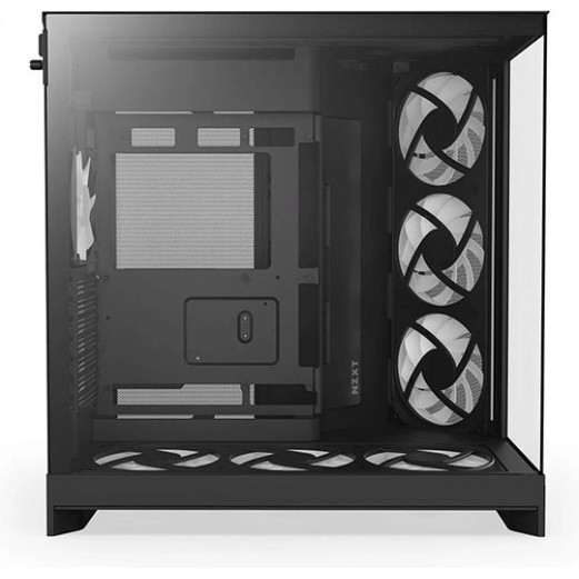 NZXT H9 Flow RGB+ Gaming Midi Tower Κουτί Υπολογιστή με Πλαϊνό Παράθυρο Μαύρο Ματ