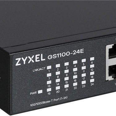 Zyxel GS-1100-24E v3 Unmanaged L2 Switch με 24 Θύρες Gigabit (1Gbps) Ethernet