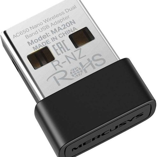 Mercusys Nano v1 Ασύρματος USB Αντάπτορας Δικτύου 650Mbps