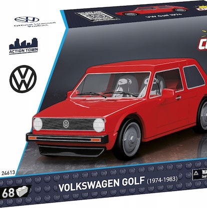 Cobi 24613 Volkswagen Golf Car 1974-1983 Red 1:35 68 Pieces