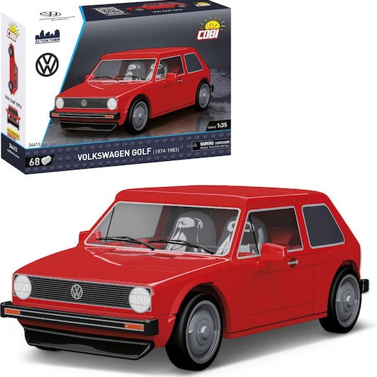 Cobi 24613 Volkswagen Golf Car 1974-1983 Red 1:35 68 Pieces