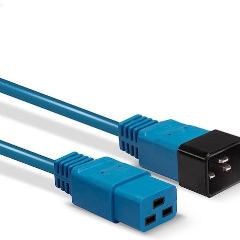 Lindy IEC C19 - IEC C20 Cable 1m Μπλε 30120