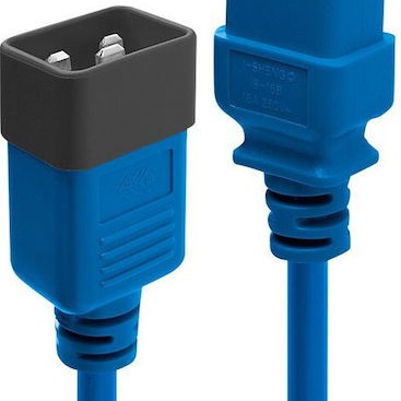 Lindy IEC C19 - IEC C20 Cable 2m Μπλε 30121