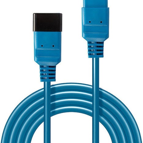 Lindy IEC C19 - IEC C20 Cable 3m Μπλε 30122