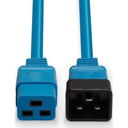 Lindy IEC C19 - IEC C20 Cable 3m Μπλε 30122