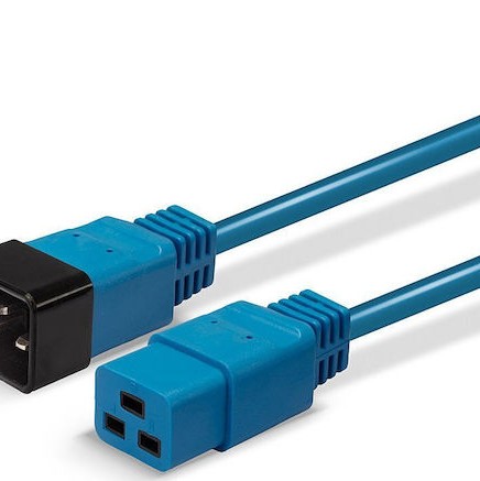 Lindy IEC C19 - IEC C20 Cable 3m Μπλε 30122