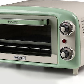 Ariete Vintage Mini Ηλεκτρικό Φουρνάκι 10lt Χωρίς Εστίες Πράσινο