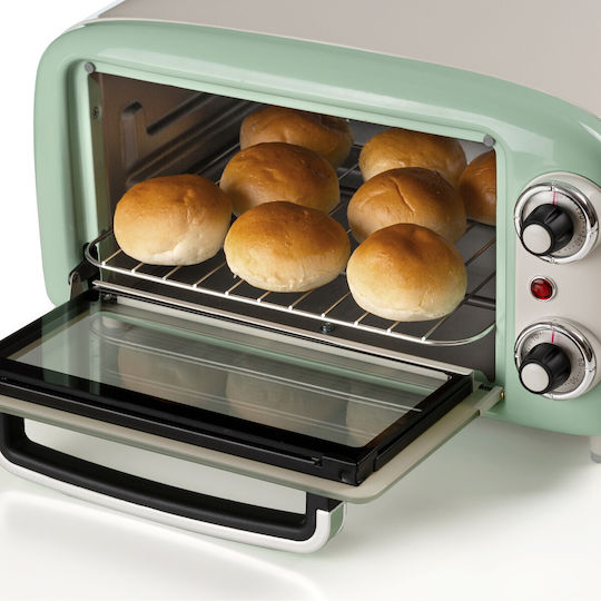 Ariete Vintage Mini Ηλεκτρικό Φουρνάκι 10lt Χωρίς Εστίες Πράσινο