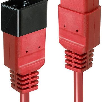 Lindy IEC C19 - IEC C20 Cable 1m Κόκκινο 30123