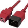 Lindy IEC C19 - IEC C20 Cable 1m Κόκκινο 30123