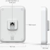 Ubiquiti U7 In-Wall WiFi Mesh Network Access Point Wi‑Fi 7 Dual Band (2.4 & 5GHz) για Εξωτερική τοποθέτηση
