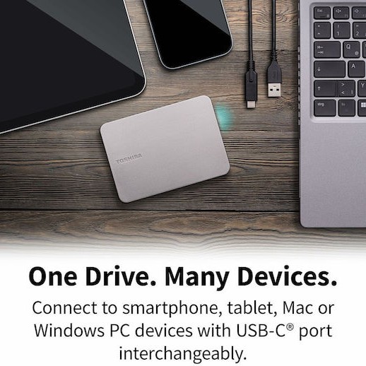 Toshiba Canvio Flex USB 3.2 Εξωτερικός HDD 1TB 2.5