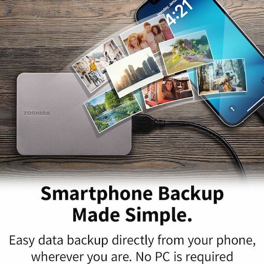 Toshiba Canvio Flex USB 3.2 Εξωτερικός HDD 1TB 2.5