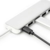Digitus USB 3.0 Hub 5 Θυρών με σύνδεση USB-C & Θύρα Φόρτισης Ασημί