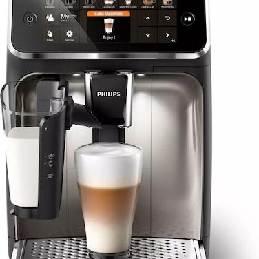 Philips Series 5500 Αυτόματη Μηχανή Espresso 1500W Πίεσης 15bar με Μύλο Άλεσης Μαύρη