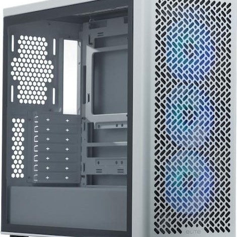 CoolerMaster Elite 502 Gaming Midi Tower Κουτί Υπολογιστή με Πλαϊνό Παράθυρο Λευκό