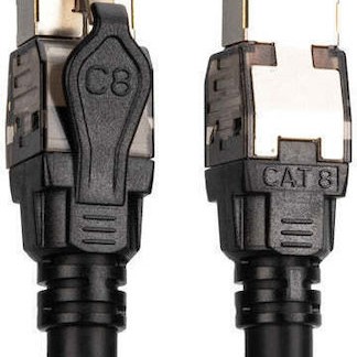 Digitus S/FTP Cat.6 Καλώδιο Δικτύου Ethernet 0.5m Μαύρο 1τμχ