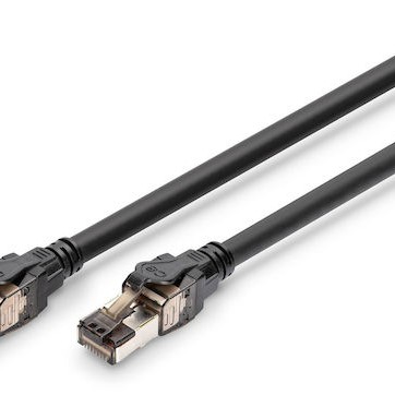 Digitus S/FTP Cat.6 Καλώδιο Δικτύου Ethernet 2m Μαύρο 1τμχ