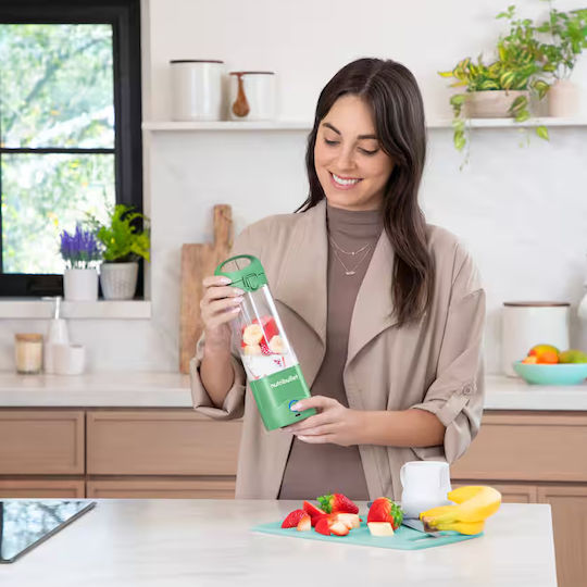 NutriBullet Μπλέντερ με Κανάτα Tritan 475 ml 7.4V Light Green NBP003LG