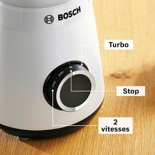 Bosch Μπλέντερ για Smoothies 1.5lt 1200W Λευκό MMB6141W
