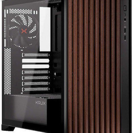 Krux Palum Midi Tower Κουτί Υπολογιστή με Πλαϊνό Παράθυρο Μαύρο