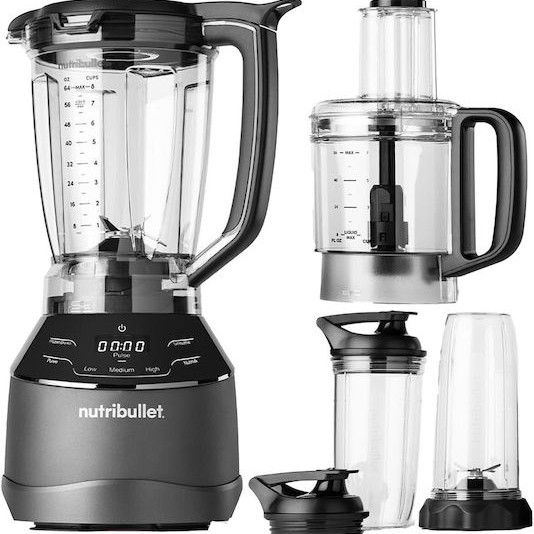 NutriBullet Μπλέντερ με Πλαστική Κανάτα 1.8 lt 1500W Μαύρο NBF580B