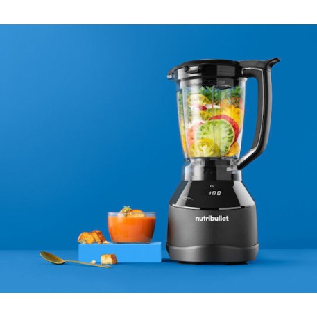 NutriBullet Μπλέντερ με Πλαστική Κανάτα 1.8 lt 1500W Μαύρο NBF580B