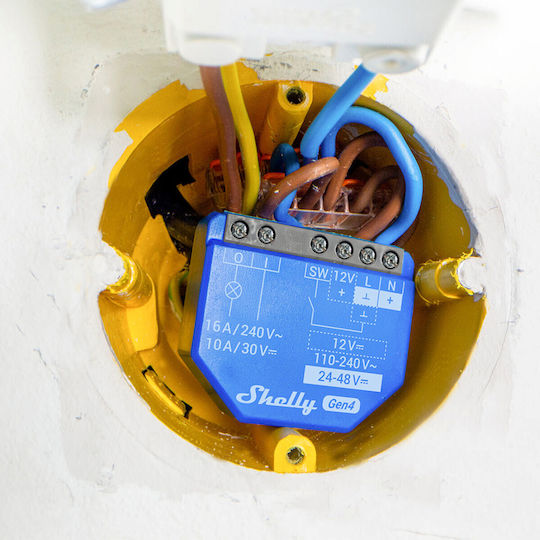 Shelly Smart Ενδιάμεσος Διακόπτης με Σύνδεση ZigBee