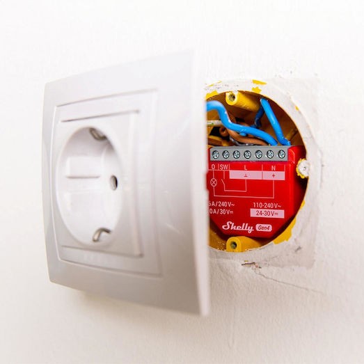 Shelly 1 Pm Smart Ενδιάμεσος Διακόπτης με Σύνδεση ZigBee