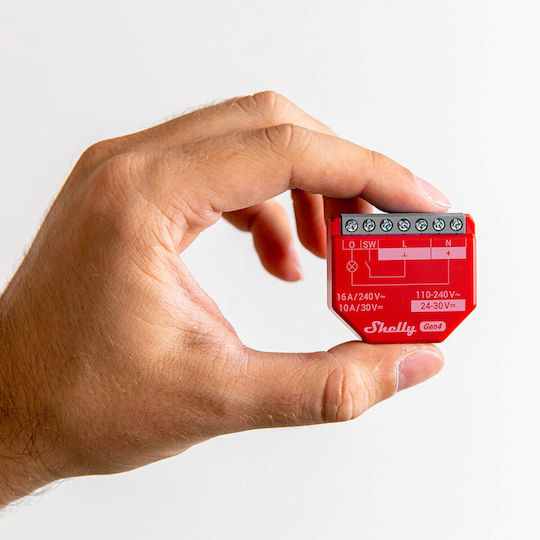 Shelly 1 Pm Smart Ενδιάμεσος Διακόπτης με Σύνδεση ZigBee