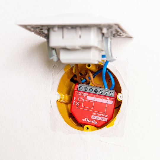 Shelly 1 Pm Smart Ενδιάμεσος Διακόπτης με Σύνδεση ZigBee