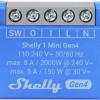 Shelly 1 Mini Smart Ενδιάμεσος Διακόπτης με Σύνδεση ZigBee