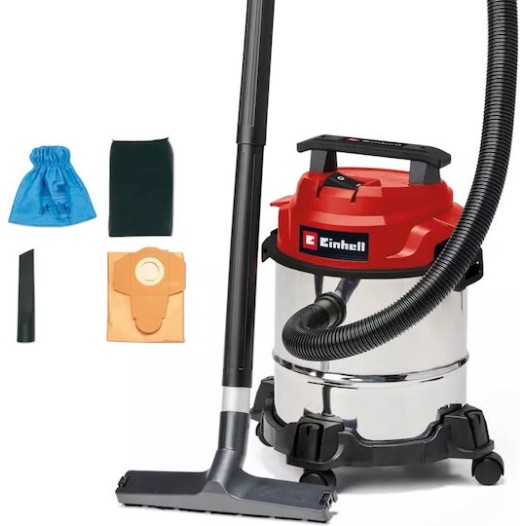 Einhell Σκούπα Υγρών / Στερεών 1250W με Ανοξείδωτο Κάδο 12lt