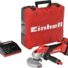 Einhell TE-AG 18/115 Li Kit Τροχός 115mm Μπαταρίας 1x3Ah
