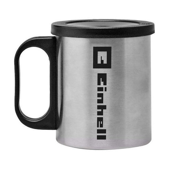 Einhell Κούπα Κεραμική με Καπάκι Μαύρη 240ml