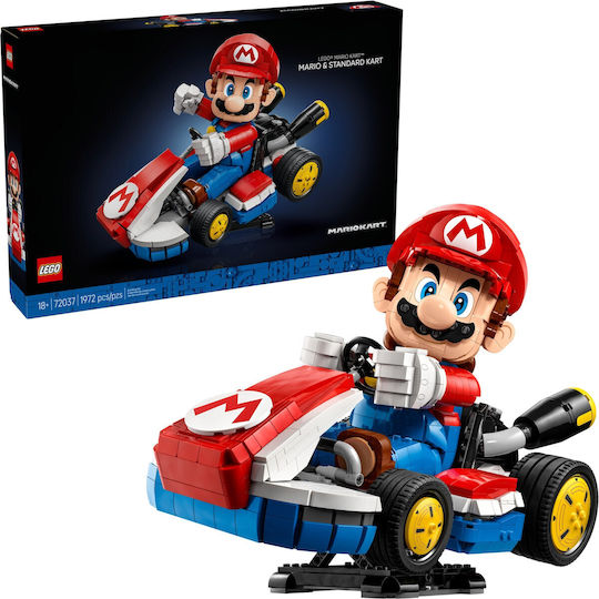 Lego Super Mario Kart-Mario & Standard Kart για 18+ Ετών 1.972τμχ