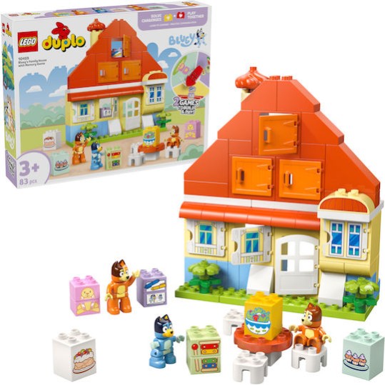 Lego Duplo Bluey's Family House With Memory Game για 3+ Ετών 83τμχ