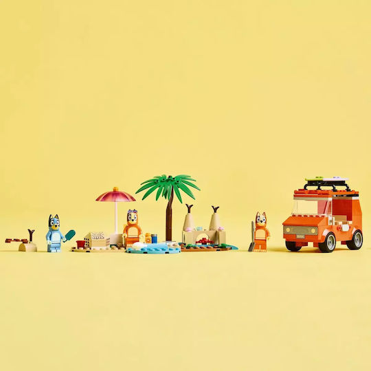 Lego Τουβλάκια Bluey's Beach & Family Car Trip για 4+ Ετών 133τμχ